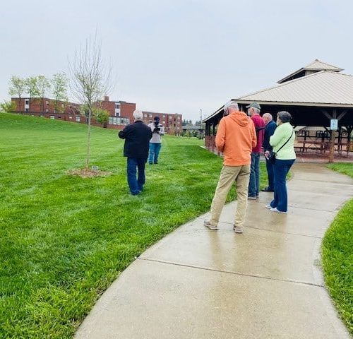 People outdoors at a park